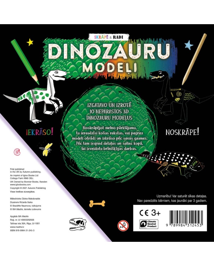 Dinozauru modeļi. Skrāpē un radi Dinozauru modeļi. Skrāpē un radi
