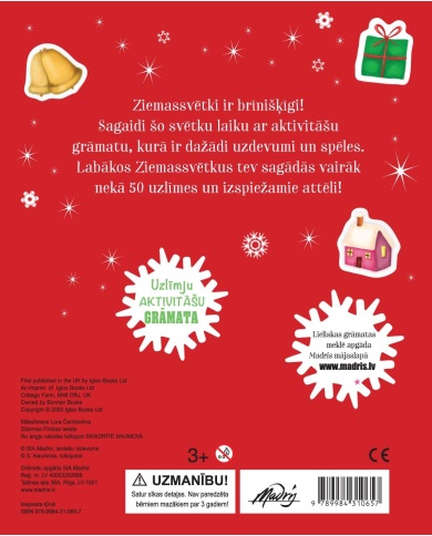 Laiks Ziemassvētkiem. Uzlīmju aktivitāšu grāmata. Laiks Ziemassvētkiem. Uzlīmju aktivitāšu grāmata.
