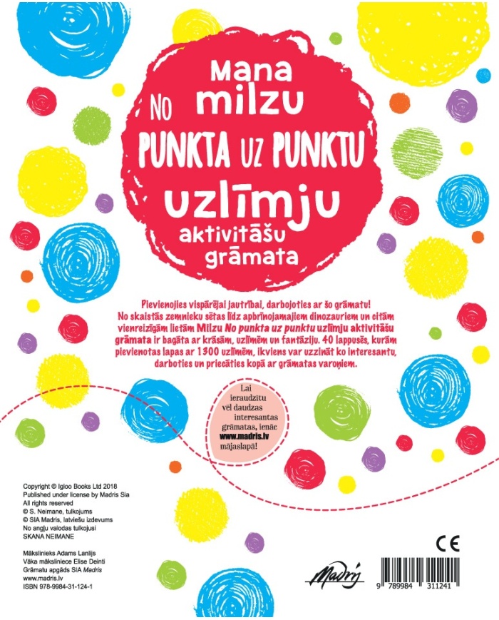 Mana milzu no punkta uz punktu uzlīmju aktivitāšu grāmata Mana milzu no punkta uz punktu uzlīmju aktivitāšu grāmata