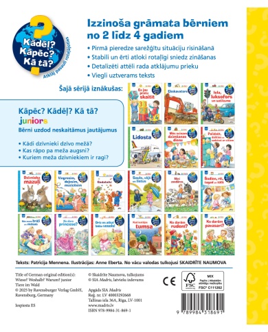 Dzīvnieki mežā. Kādēļ? Kāpēc? Kā tā? Dzīvnieki mežā. Kādēļ? Kāpēc? Kā tā?