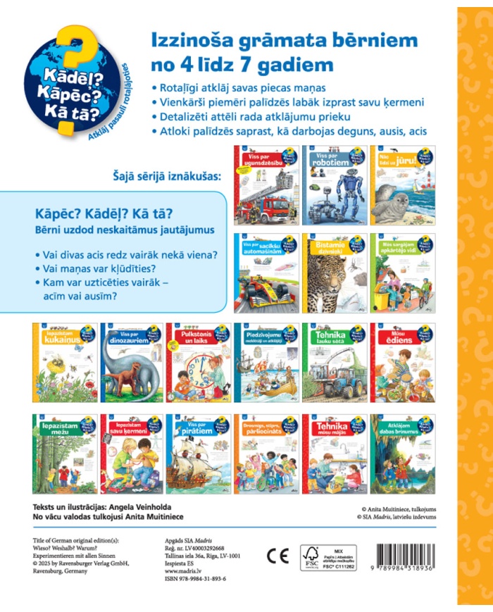 Eksperimentē ar savam 5 maņām!