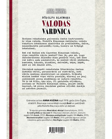 Rūdolfa Blaumaņa valodas vārdnīca Rūdolfa Blaumaņa valodas vārdnīca