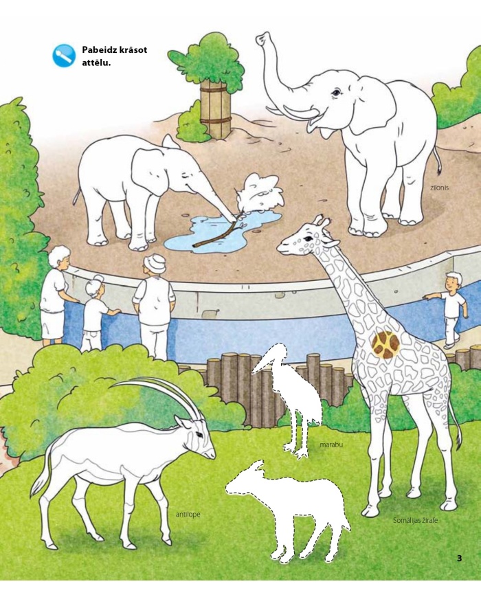 Zoodārzā. Aktivitāšu grāmata