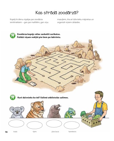 Zoodārzā. Aktivitāšu grāmata Zoodārzā. Aktivitāšu grāmata