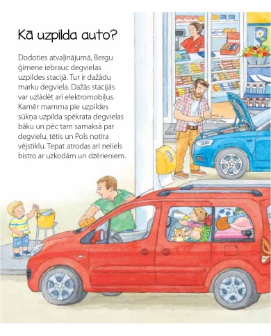 Uzpildīt, nomazgāt, salabot