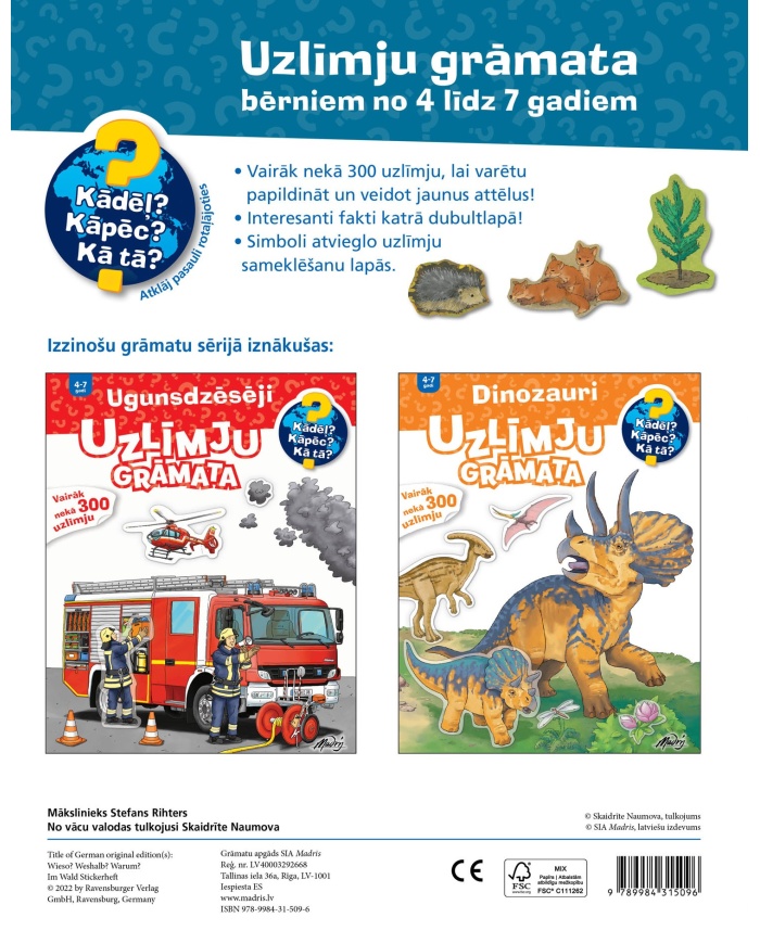 Mežā. Uzlīmju grāmata Mežā. Uzlīmju grāmata