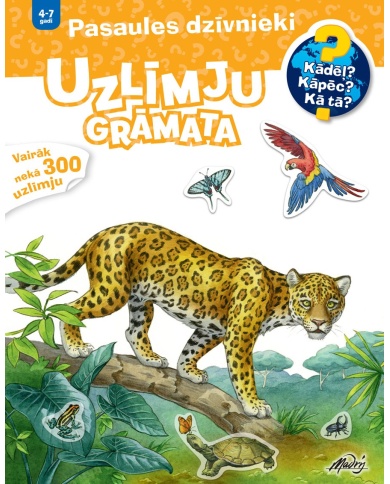 Pasaules dzīvnieki. Uzlīmju grāmata Pasaules dzīvnieki. Uzlīmju grāmata
