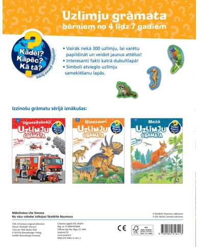 Pasaules dzīvnieki. Uzlīmju grāmata Pasaules dzīvnieki. Uzlīmju grāmata